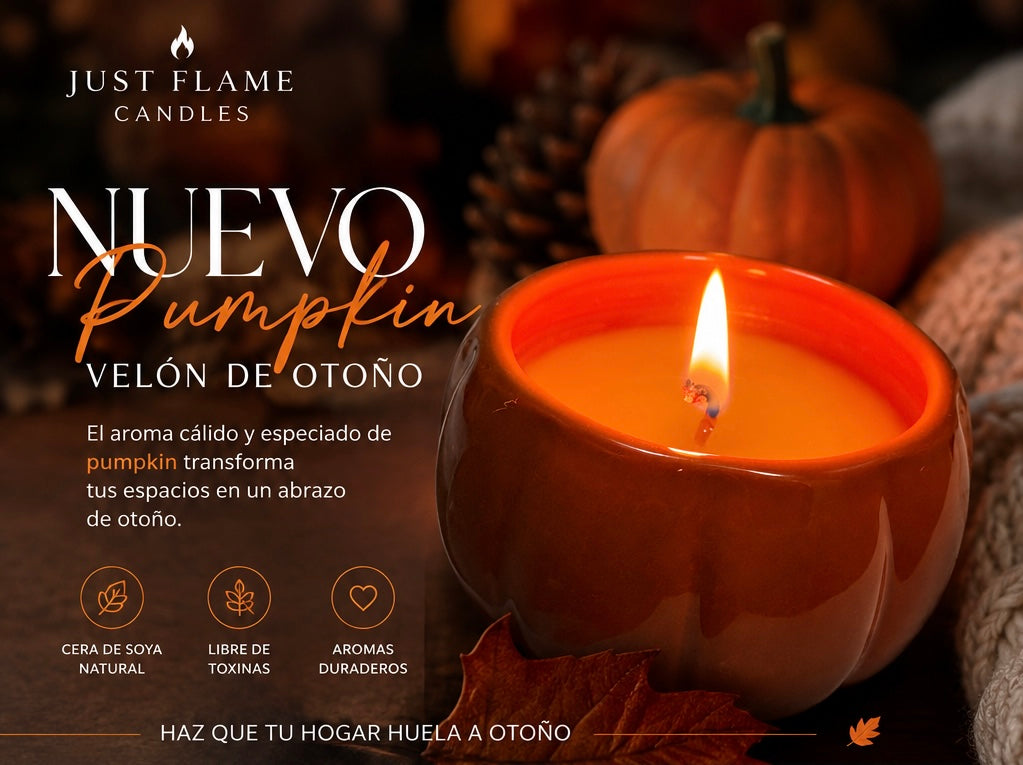 Vela de calabaza tostada